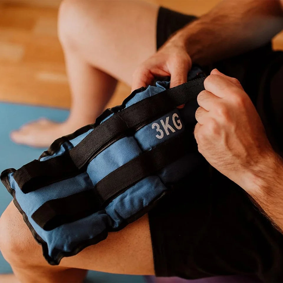 🏃‍♂️ Pesas Ajustables para Tobillos y Muñecas AlphaGear (1,5 - 2,5 kg) ⚡