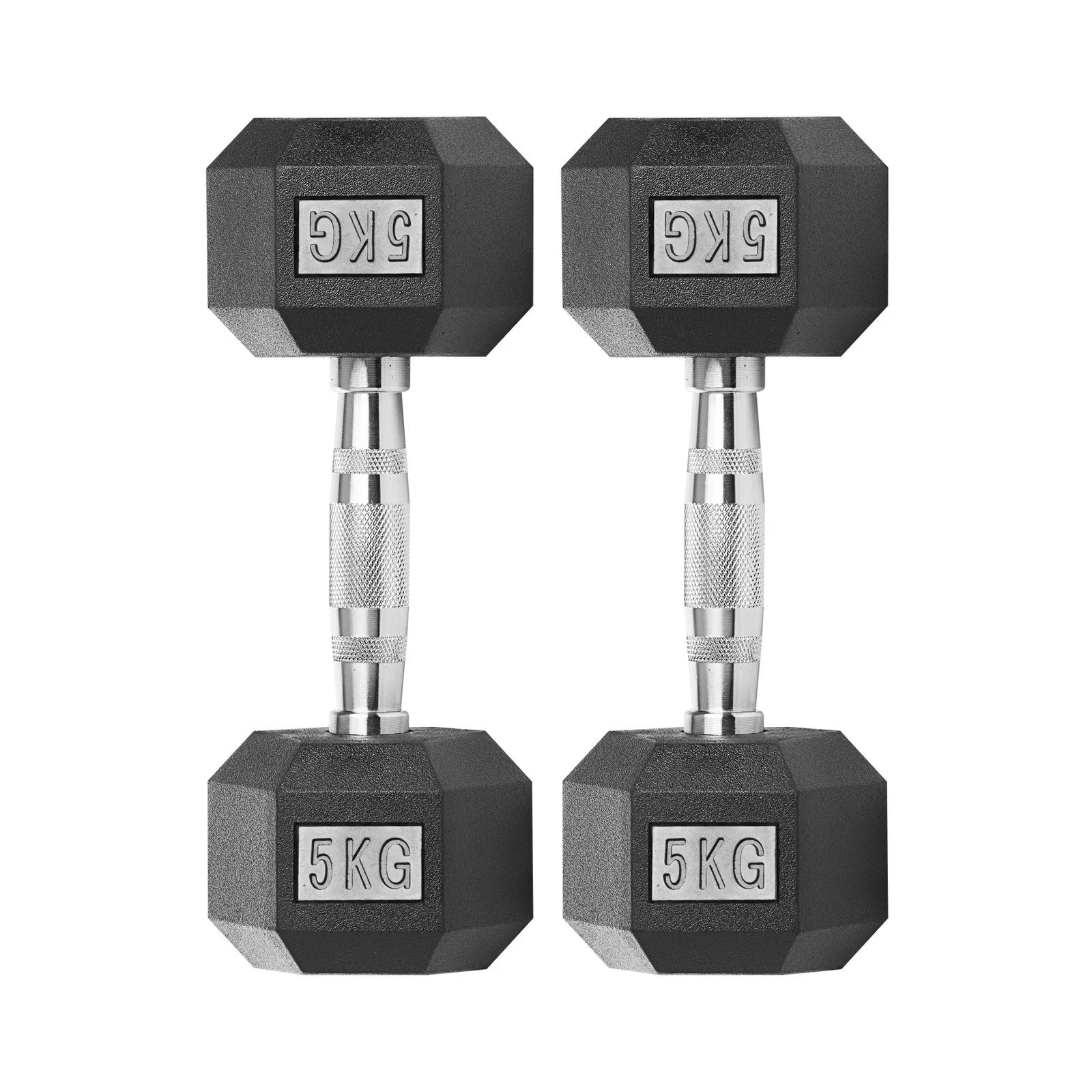 🏋️‍♂️ Mancuernas Hexagonales de Caucho AlphaGear – Entrenamiento de Fuerza Profesional (2,5 kg a 25 kg) ⚡