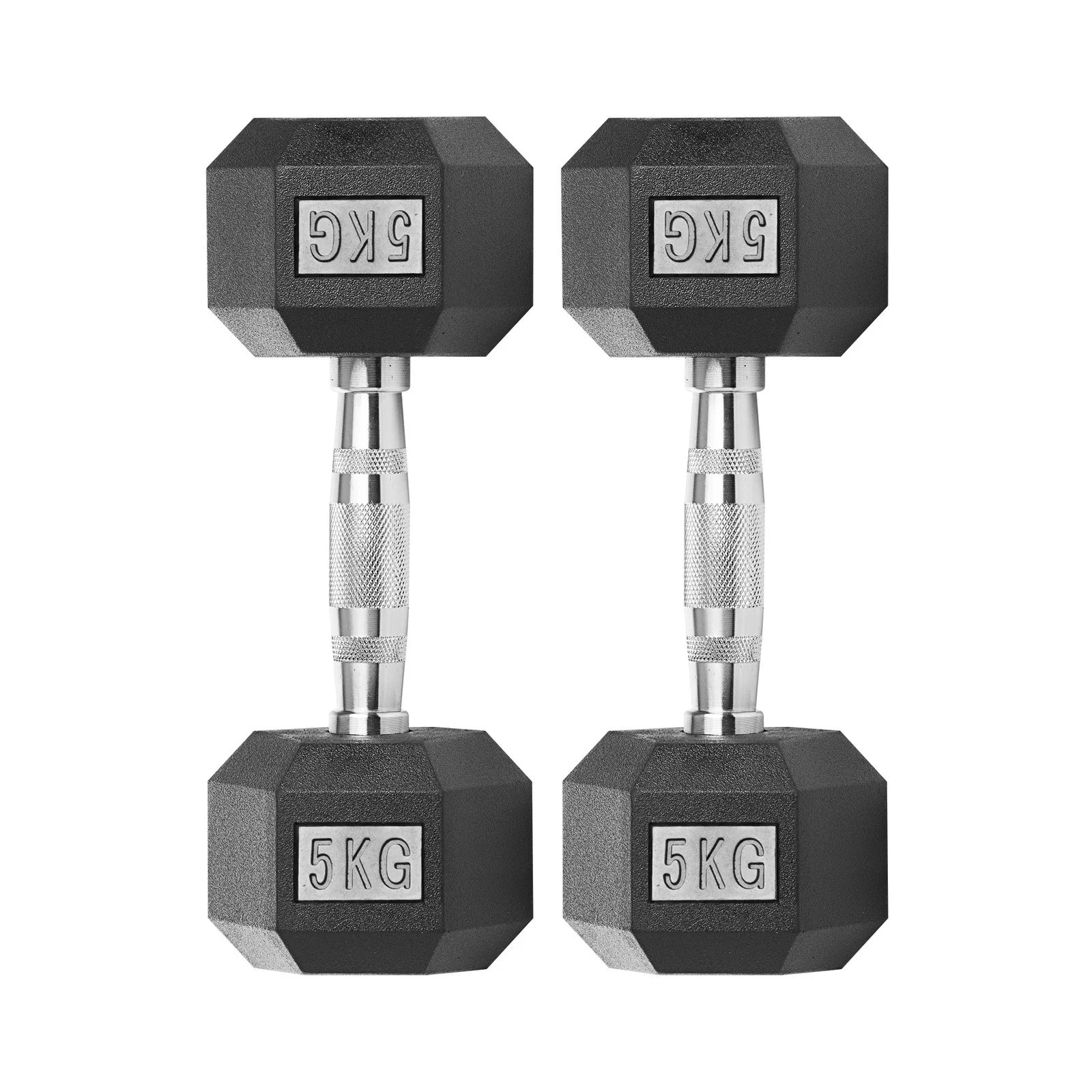 🏋️‍♂️ Mancuernas Hexagonales de Caucho AlphaGear – Entrenamiento de Fuerza Profesional (2,5 kg a 25 kg) ⚡