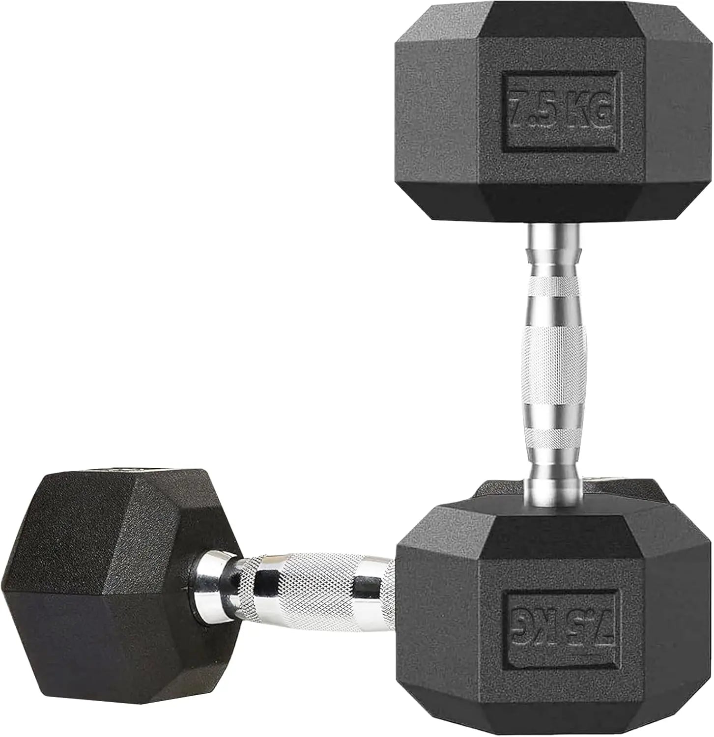 🏋️‍♂️ Mancuernas Hexagonales de Caucho AlphaGear – Entrenamiento de Fuerza Profesional (2,5 kg a 25 kg) ⚡