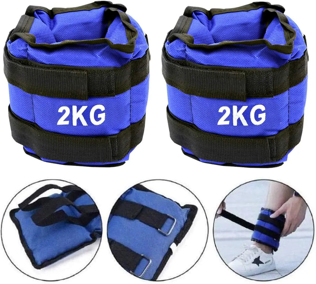 🏃‍♂️ Pesas Ajustables para Tobillos y Muñecas AlphaGear (1,5 - 2,5 kg) ⚡