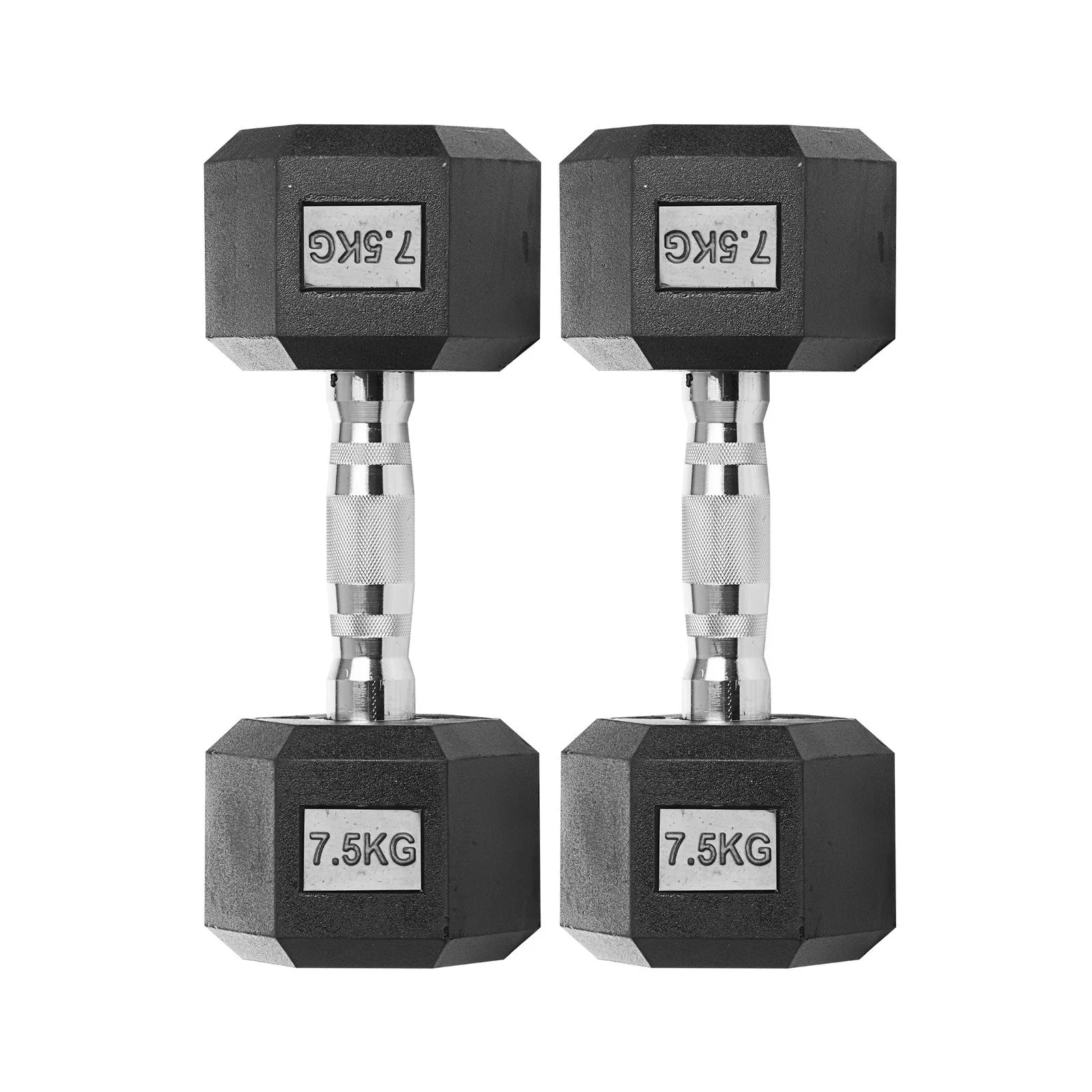 🏋️‍♂️ Mancuernas Hexagonales de Caucho AlphaGear – Entrenamiento de Fuerza Profesional (2,5 kg a 25 kg) ⚡